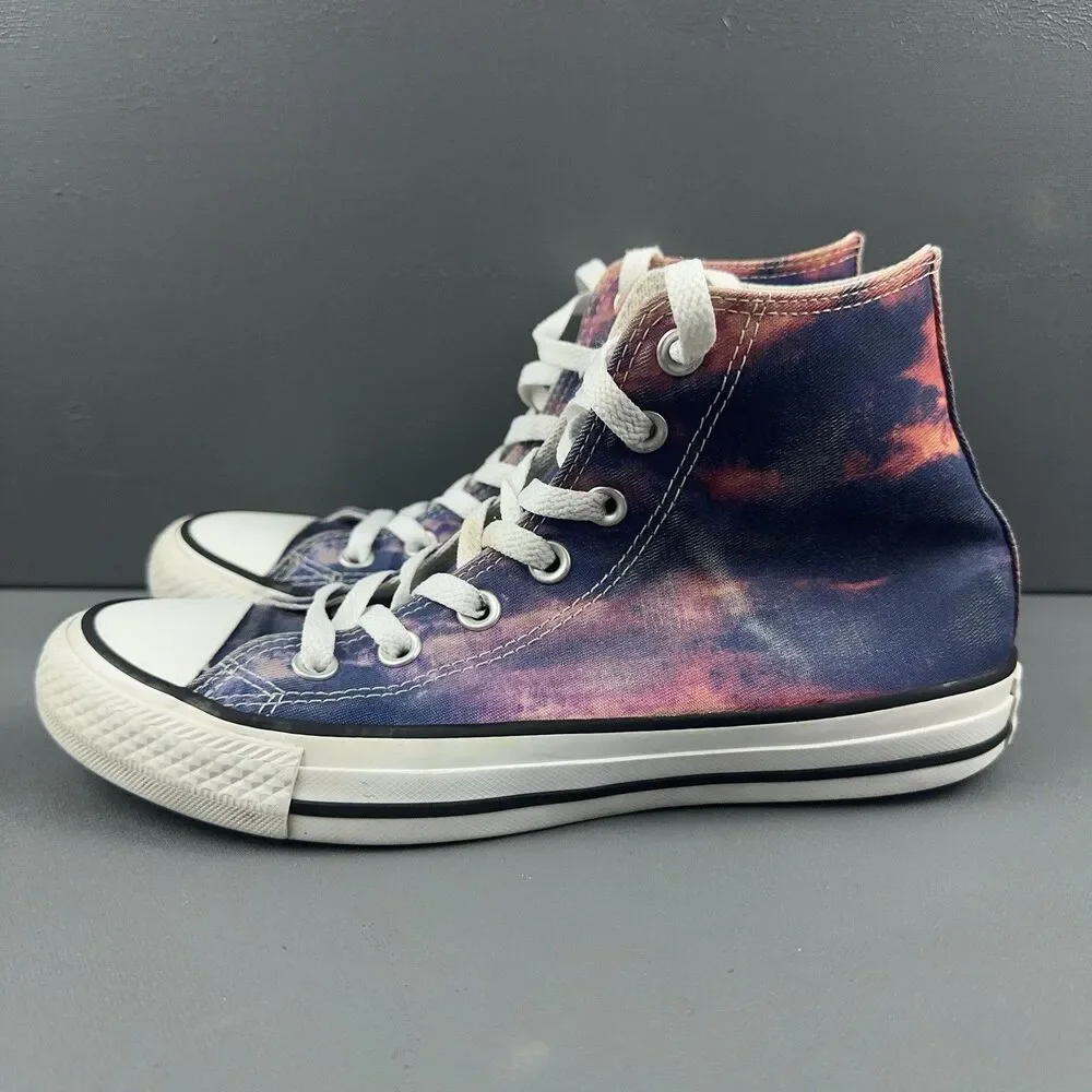 Converse Chuck Taylor All Star High Sunset Tie Dye Womens Size 7 Sneakers